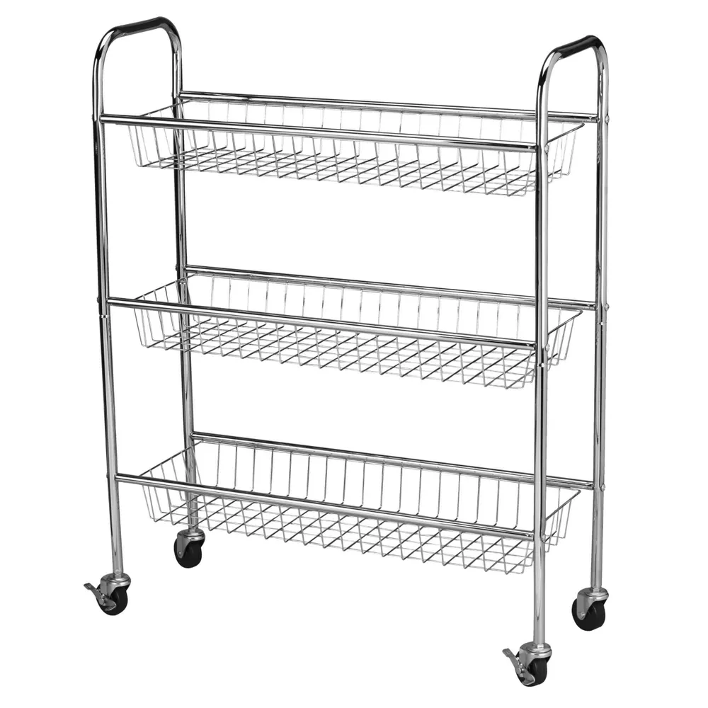 Household Essentials Chrome 9" Utility Cart