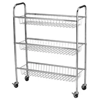 Household Essentials Chrome 9" Utility Cart