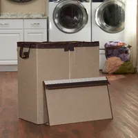 Household Essentials Collapsible Double Laundry Hamper Sorter