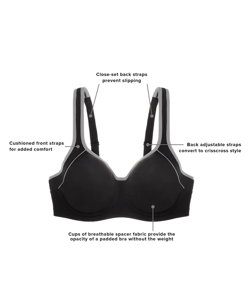 Wacoal Women's Contrast Trim Contour Sport Bra 853302