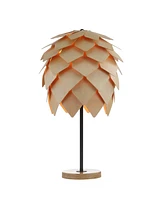 Jonathan Y Simon Pinecone Wood/Metal Led Table Lamp