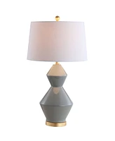 Jonathan Y Alba Geometric Ceramic/Metal Led Table Lamp