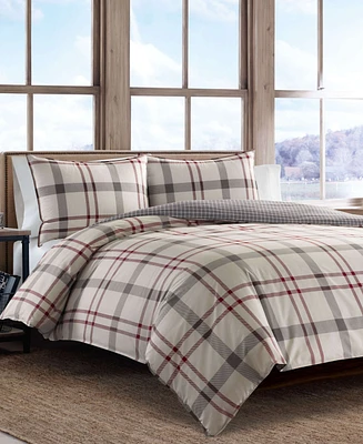 Closeout! Eddie Bauer Portage Bay Cotton Reversible 3 Piece Comforter Set