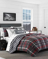 Eddie Bauer Willow Plaid Microsuede Reversible Comforter Set