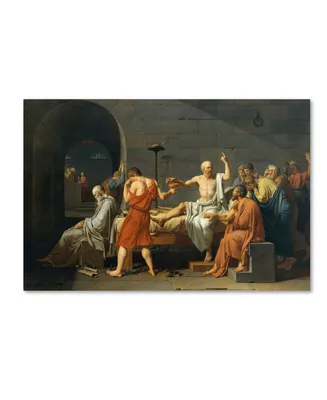David 'The Death Of Socrates' Canvas Art - 19" x 12" x 2"