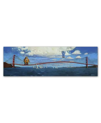 Eric Joyner 'The Golden Gate' Canvas Art - 47" x 16" x 2"