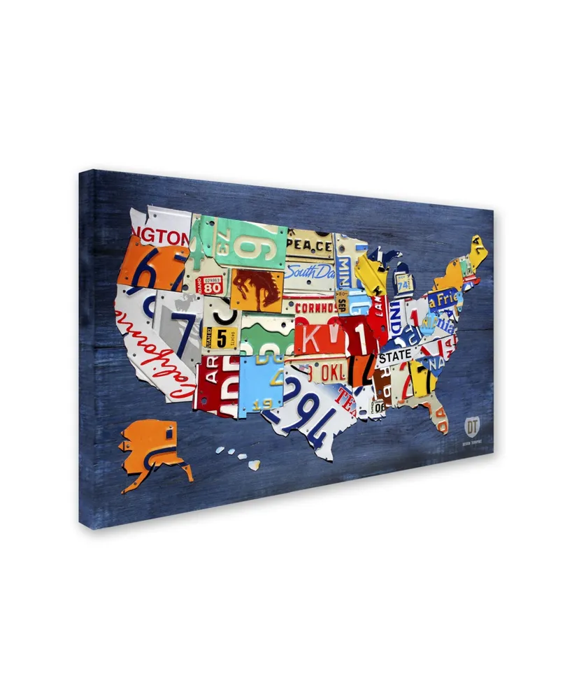 Design Turnpike 'Usa Map' Canvas Art - 32" x 22" x 2"