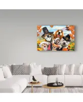 Howard Robinson 'Autumn Dogs' Canvas Art - 32" x 22" x 2"