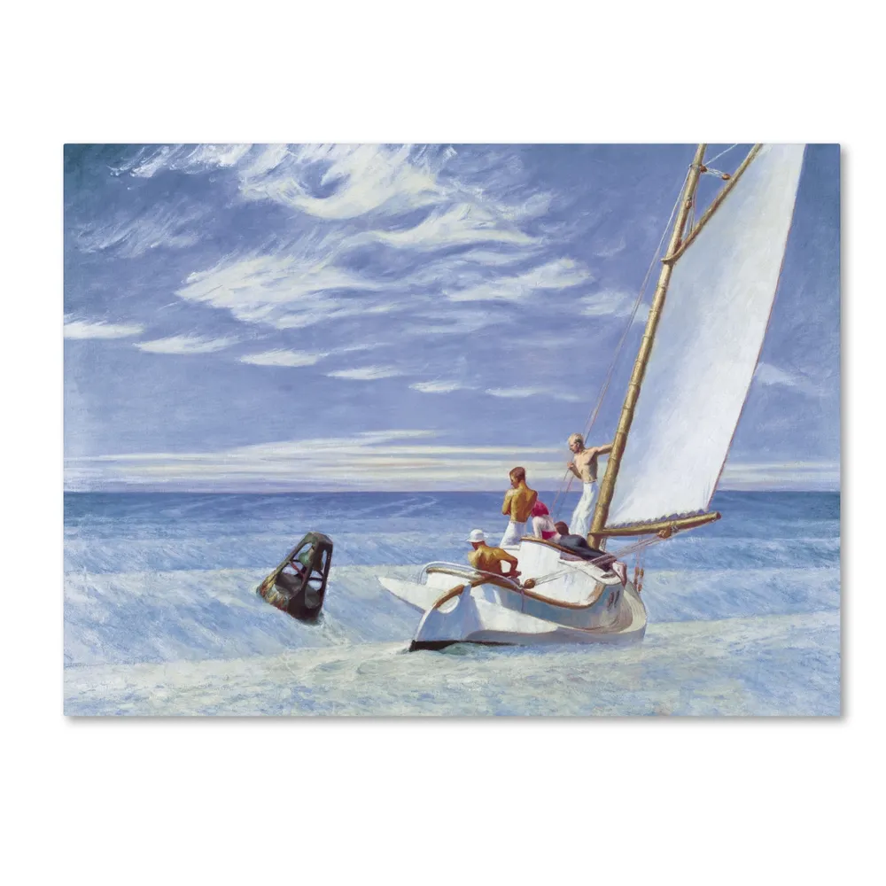 Edward Hopper 'Ground Swell' Canvas Art - 19" x 14" x 2"