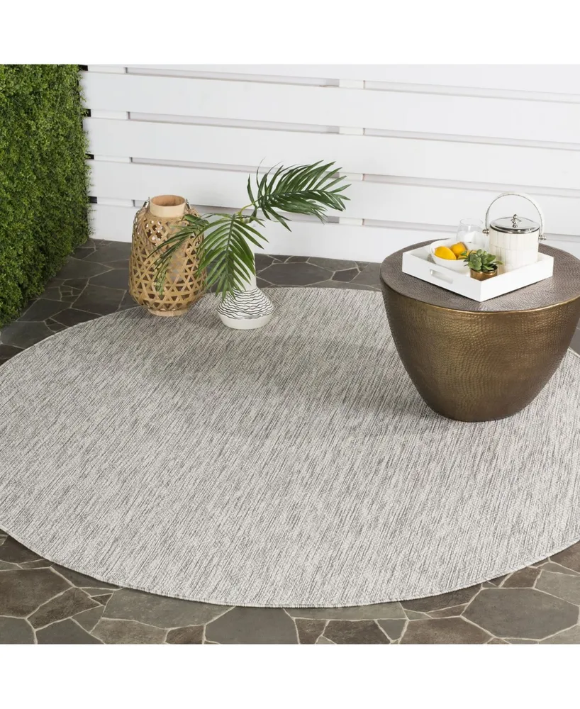 Safavieh Courtyard CY8520 6'7" x 6'7" Sisal Weave Round Outdoor Area Rug