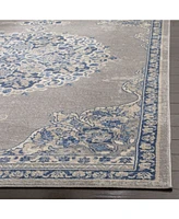 Safavieh Brentwood BNT867 Light Gray and Blue 5'3" x 7'6" Area Rug