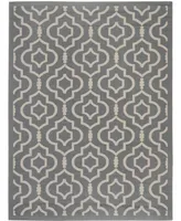 Safavieh Courtyard CY6926 Anthracite and Beige 5'3" x 7'7" Sisal Weave Outdoor Area Rug