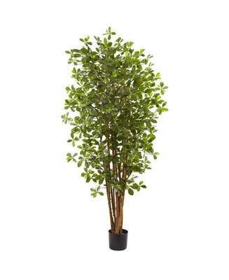 Nearly Natural 6' Black Olive Silk Tree