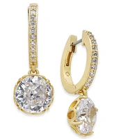 Kate Spade New York Crystal Huggie Hoop Earrings