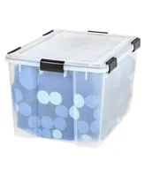 Iris 74 Quart WeatherPro Storage Box, Clear