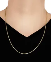 Glitter Rope 24" Chain Necklace (1-7/8mm) in 14k Gold