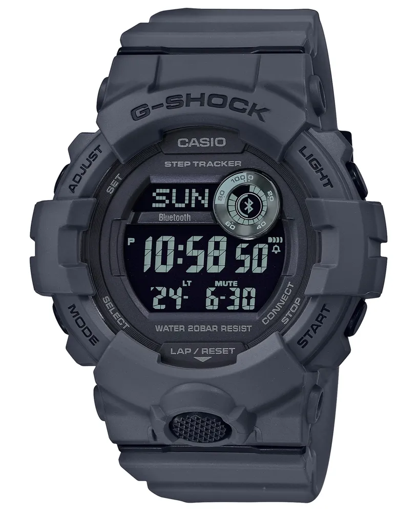 G-Shock Men's Digital Gray Resin Strap Watch 48.6mm