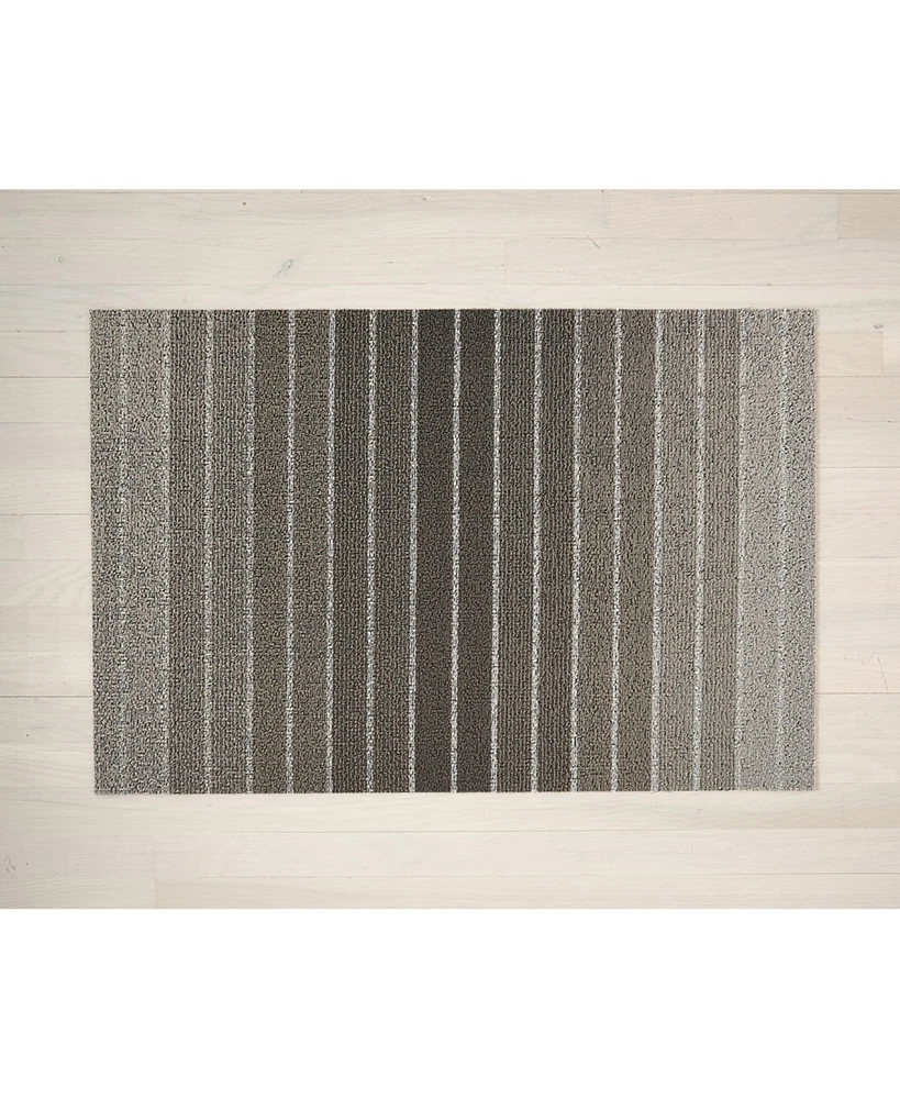 Chilewich Block Stripe Shag Doormat - 18" x 28"