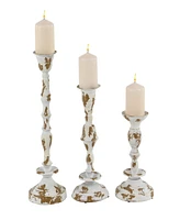 Rosemary Lane Set of 3 Rustic Candle Holders