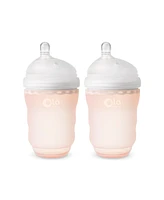 Olababy Silicone Gentle Bottle 2 Pack, 4 or 8 oz