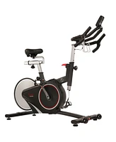 Sunny Health & Fitness Magnetic Rear Belt Drive Indoor Cycling Exercise Bike with Rpm Cadence Sensor - Sf-B1709, Black