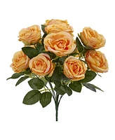 Nearly Natural 14" Rose Bush Artificial Flower (Set of 6)