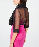 Adrianna Papell Organza Wrap Jacket