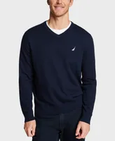 Nautica Men's Navtech Performance Classic-Fit Soft V-Neck Sweater