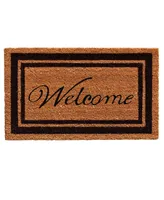 Home & More Border Welcome Coir/Vinyl Doormat