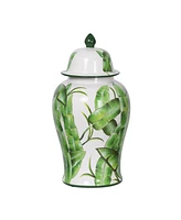 Lovise Palm Lidded Urn, Tall