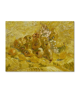 Van Gogh 'Quinces Lemons Pears And Grapes' Canvas Art - 32" x 24" x 2"