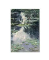 Monet 'Pond With Water Lilies' Canvas Art - 19" x 12" x 2"