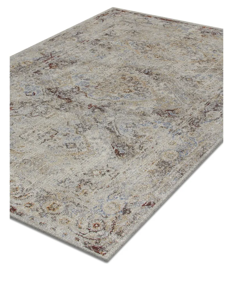 D Style Zandra Mza14 Taupe 5'3" x 7'7" Area Rug