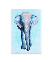 Michelle Faber 'Painted Asian Elephant' Canvas Art - 32" x 22" x 2"