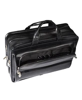 Mcklein Elston Checkpoint-Friendly Double Compartment Laptop Briefcase