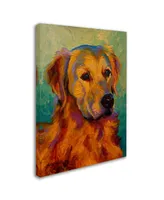 Marion Rose 'Den Retriever' Canvas Art - 19" x 14" x 2"