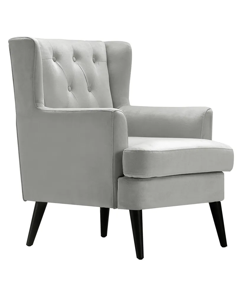 Elle Decor Celeste Tufted Velvet Accent Chair