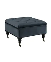 Serta Abbot Square Tufted Ottoman with Storage and Casters