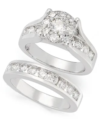 Diamond Bridal Set (2 ct. t.w.) in 14k White or Yellow Gold