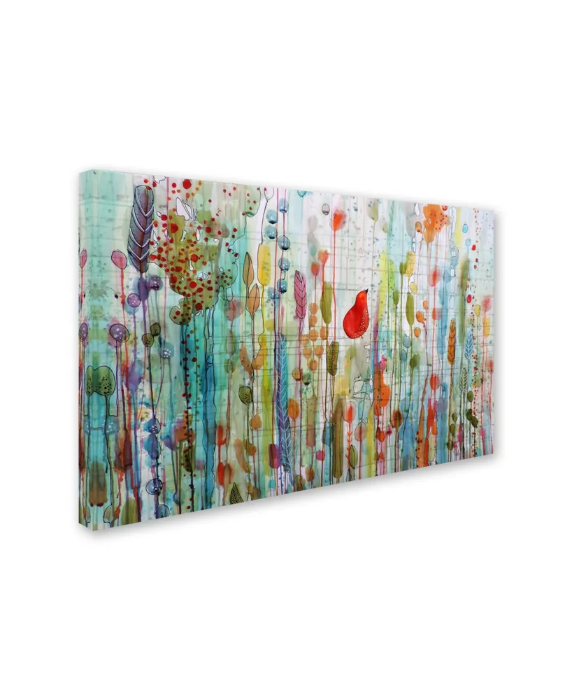 Sylvie Demers 'Une Ame Dans Le Jardin' Canvas Art - 47" x 30" x 2"