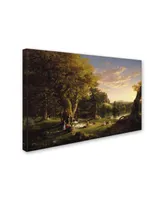 Thomas Cole 'The Picnic' Canvas Art - 32" x 22" x 2"