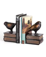 Danya B. Birds on Books Bookend Set