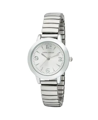 Laura Ashley Silver Stretch Bracelet Watch