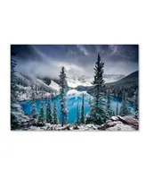 Trevor Cole 'Morning Blues' Canvas Art - 47" x 30" x 2"