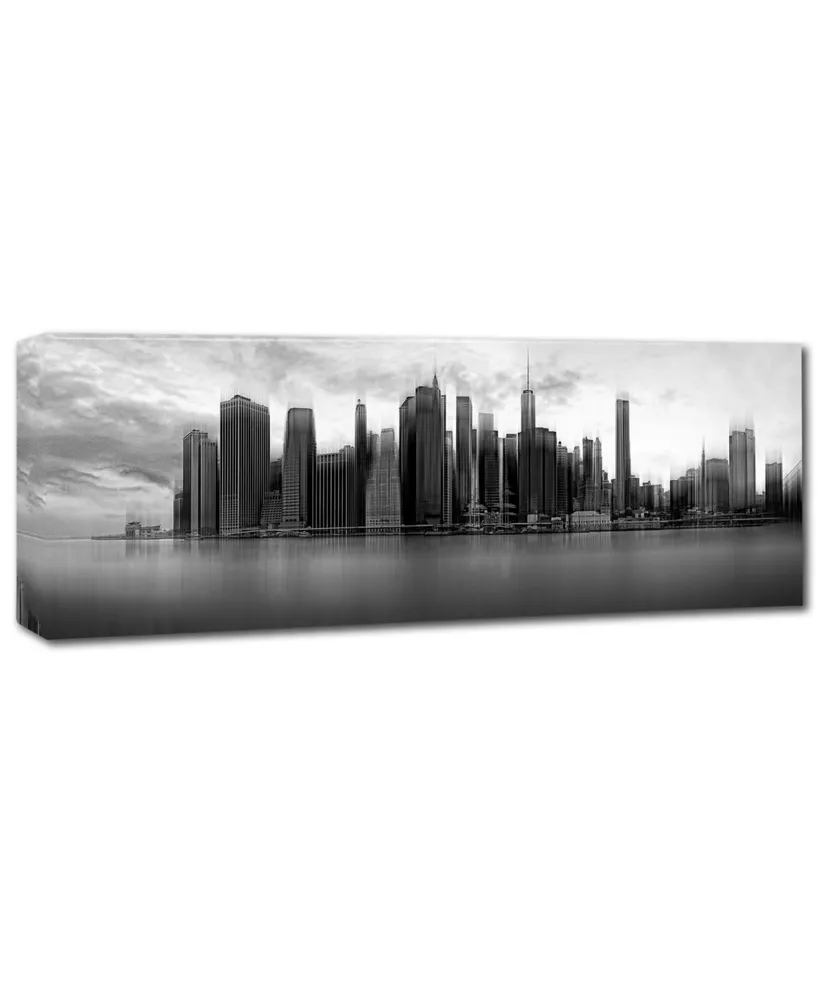 Wim Schuurmans 'New York Skyline' Canvas Art - 10" x 32" x 2"