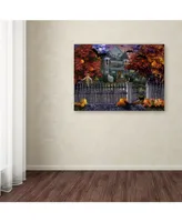 Nicky Boehme 'Halloween House' Canvas Art