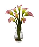 Nearly Natural Classic Calla Lily Arrangement