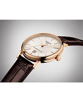 Tissot Men's Carson Premium Powermatic Brown Leather Strap Watch 40mm