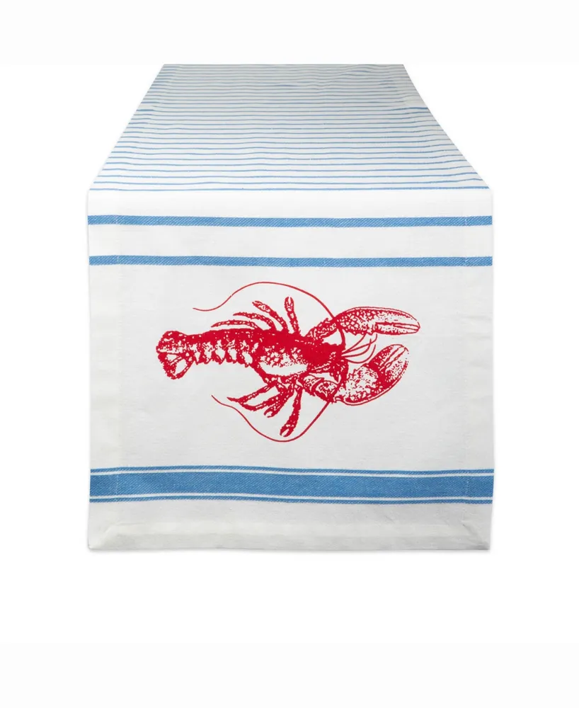 Lobster Stripe Table Runner 14" X 72"