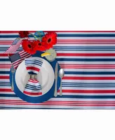 Patriotic Stripe Outdoor Table Runner 14" X 108"